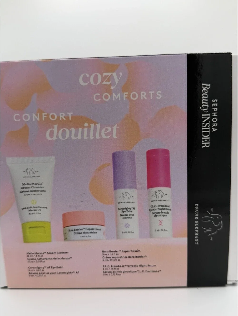 Sephora Beauty Insider Gift Drunk Elephant Cozy Comforts Set Travel Size NEW